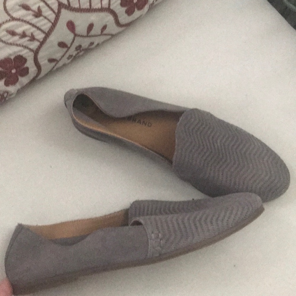 NWOT Lucky 🍀 Brand gray suede flats - Picture 1 of 4